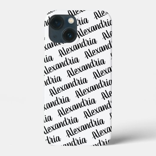 タイポグラフィで名前をデザイン Case-Mate iPhoneケース (裏面)
