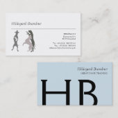 タイポグラフィとグレートダネス 名刺 (正面/裏面)