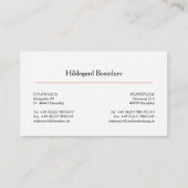 タイポグラフィとサーモン 名刺 (正面)