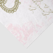 タイポグラフィとフランスのバラクラウン金ゴールドデコページ 薄葉紙 (詳細)