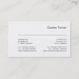 タイポグラフィとホワイト 名刺