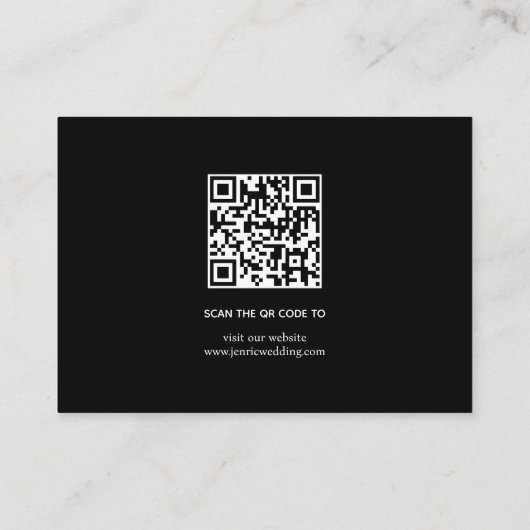 タイポグラフィと桃色の花詳細 エンクロージャーカード (裏面)