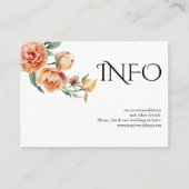 タイポグラフィと桃色の花詳細 エンクロージャーカード (正面)