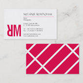 タイポグラフィと色 名刺 (正面/裏面)