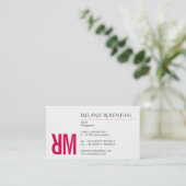 タイポグラフィと色 名刺 (スタンド正面)