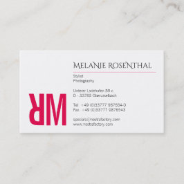 タイポグラフィと色 名刺