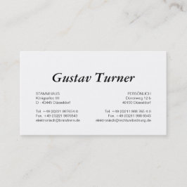 タイポグラフィと色 名刺