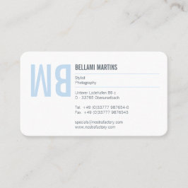 タイポグラフィと色 名刺