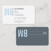 タイポグラフィと色 名刺 (正面/裏面)