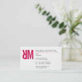 タイポグラフィと色 名刺 (スタンド正面)