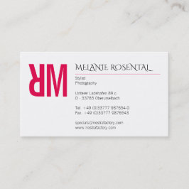 タイポグラフィと色 名刺