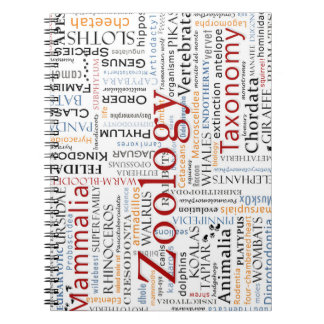 タイポグラフィのほ乳類 ノートブック