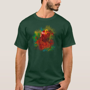 タイポグラフィのカラフルなサラブレッド Tシャツ