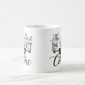タイポグラフィのコーヒー・マグは、ベストまだ来ることです コーヒーマグカップ (中央)