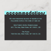 タイポグラフィのバーのバルミツワーの調節カード2 エンクロージャーカード (正面)