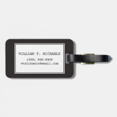 タイポグラフィの世界地図 ラゲッジタグ (裏面横)