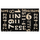 タイポグラフィの家具製造販売業生地 ファブリック (ファットクォーター)