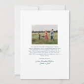 タイポグラフィはっきりしたカローブロックフォトクリスマスカード 招待状 (裏面)