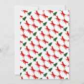 タイポグラフィはっきりしたキャット、ツリーのクリスマスホリデーパーティー 招待状 (裏面)