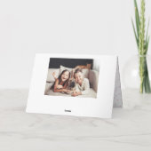 タイポグラフィはっきりしたシャルボードハッピーマザーズデイ シーズンカード (裏面)