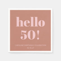タイポグラフィはっきりしたテラコッタ赤面モダン誕生日