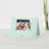 タイポグラフィはっきりしたハッピーマザーの日の写真 シーズンカード (裏面)