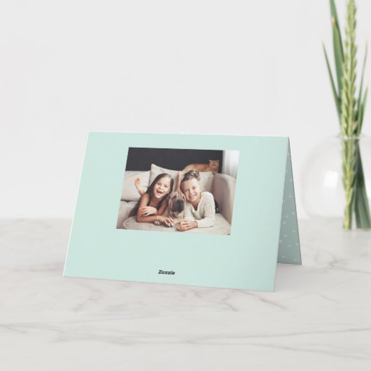 タイポグラフィはっきりしたハッピーマザーの日の写真 シーズンカード (裏面)