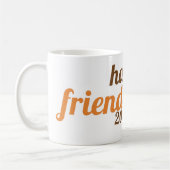 タイポグラフィはっきりしたフレンドシップ2019秋色 コーヒーマグカップ (左)