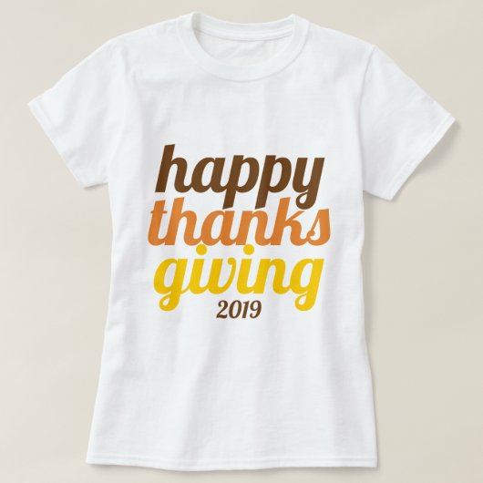 タイポグラフィはっきりしたフレンドシップ2019秋色 Tシャツ (デザイン正面)
