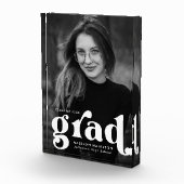 タイポグラフィはっきりしたホワイト卒業 フォトブロック (右)