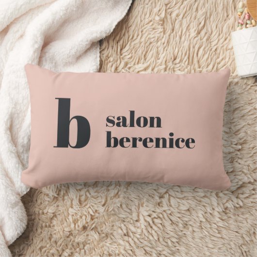 タイポグラフィはっきりしたモノグラム赤面ブラックビジネスランブ ランバークッション (ブランケット)