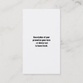 タイポグラフィはっきりした割引クーポンシャルボード 割引カード (裏面)