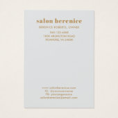 タイポグラフィはっきりした金ゴールドモノグラムヘアクリップの表示 (裏面)