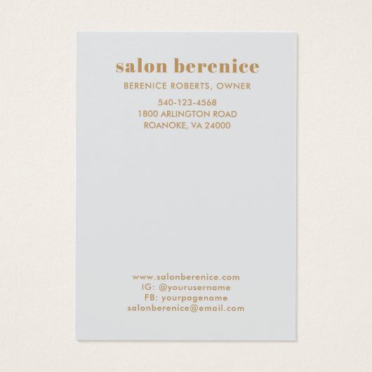 タイポグラフィはっきりした金ゴールドモノグラムヘアクリップの表示 (裏面)