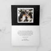 タイポグラフィはっきりした2022年黒人の新年のおめでとう シーズンカード (内部)