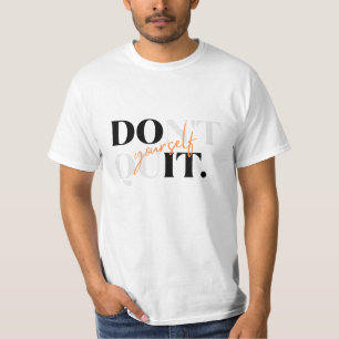 タイポグラフィやめデザインメンTシャツ禁止 Tシャツ