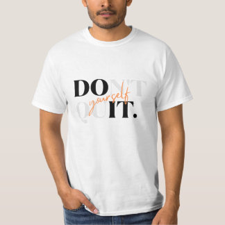 タイポグラフィやめデザインメンTシャツ禁止 Tシャツ
