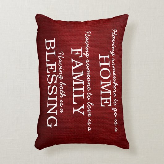タイポグラフィやる気を起こさせるファミリー引用文 アクセントクッション (正面(垂直))