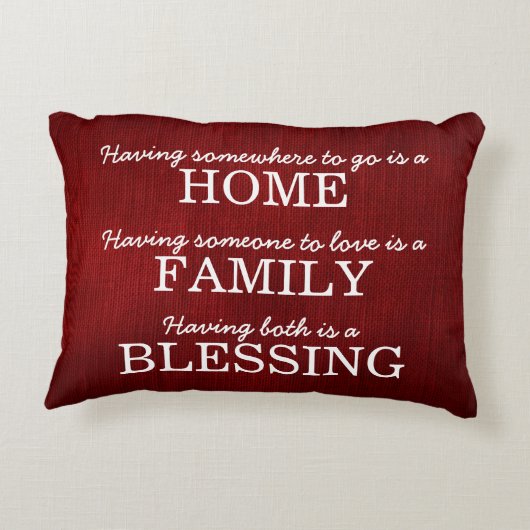 タイポグラフィやる気を起こさせるファミリー引用文 アクセントクッション (裏面)