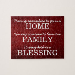 タイポグラフィやる気を起こさせるファミリ引用文 ジグソーパズル