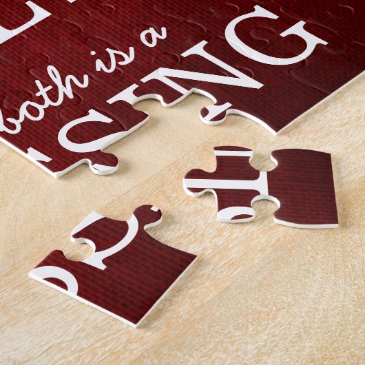 タイポグラフィやる気を起こさせるファミリ引用文 ジグソーパズル (側面)