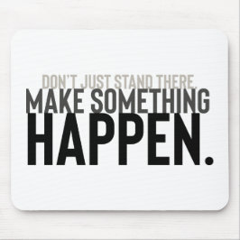 タイポグラフィやる気を起こさせる引用文が起きる マウスパッド