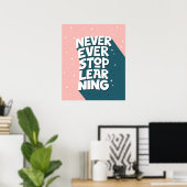 タイポグラフィやる気を起こさせる引用文 ポスター (ホームオフィス)