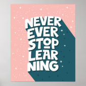 タイポグラフィやる気を起こさせる引用文 ポスター (正面)