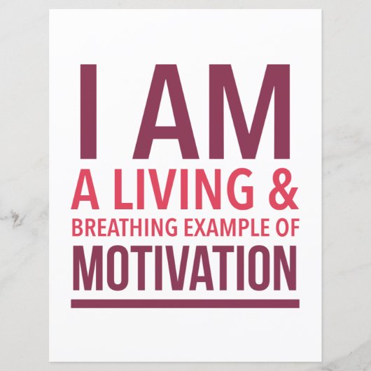 タイポグラフィやる気を起こさせる紙シート (正面)