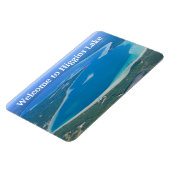 タイポグラフィようこそヒギンズ湖 マグネット (左側)