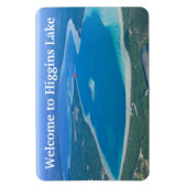 タイポグラフィようこそヒギンズ湖 マグネット (縦)