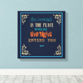 タイポグラフィるみ引用文 – 傷 キャンバスプリント (インサイチュ (ウッドフロア))