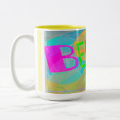 タイポグラフィを信じろ ツートーンマグカップ (左)