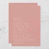 タイポグラフィを持モダンつ結婚 セーブザデート (正面/裏面)